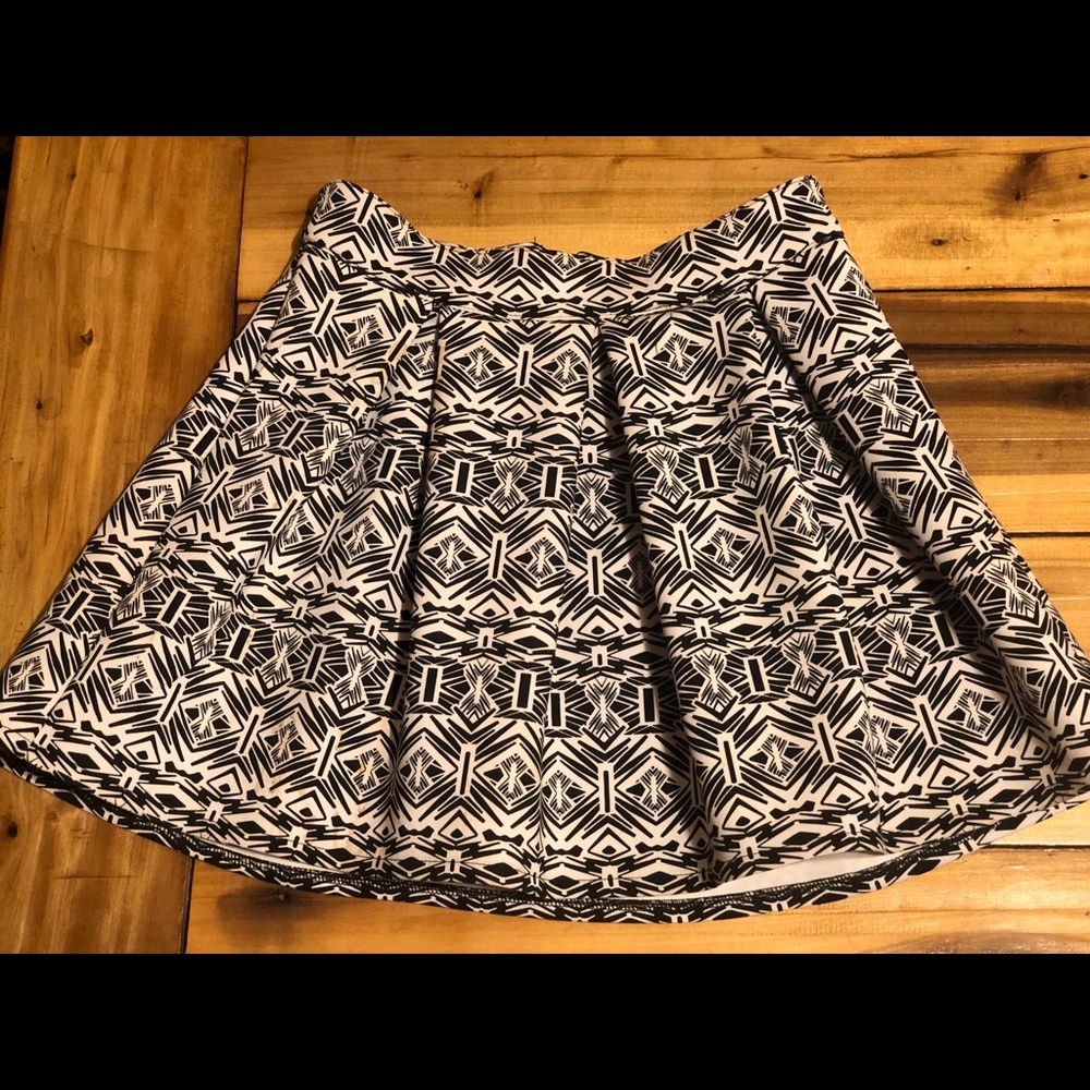 Aeropostale Mini Flare Aztec Skirt